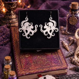 Boucles d'oreille "Le Kraken de la Baie de Morts & Fiers" - Acier inoxydable – Image 3