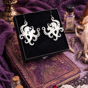 Boucles d'oreille "Le Kraken de la Baie de Morts & Fiers" - Acier inoxydable