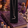 Collier "Tentacule de Kraken de la Baie de Morts & Fiers" - Grenat et acier inoxydable doré ou argenté
