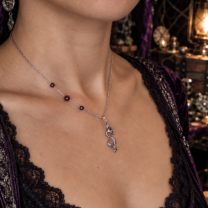 Collier "Tentacule étoilé de la Baie de Morts & Fiers" - Grenat et acier inoxydable doré ou argenté – Image 3