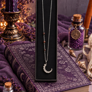 Collier "Petit tentacule de la Baie de Morts & Fiers" - Grenat et acier inoxydable doré ou argenté – Image 3