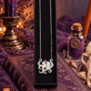 Collier "Kraken de la Baie de Morts & Fiers" - Grenat et acier inoxydable